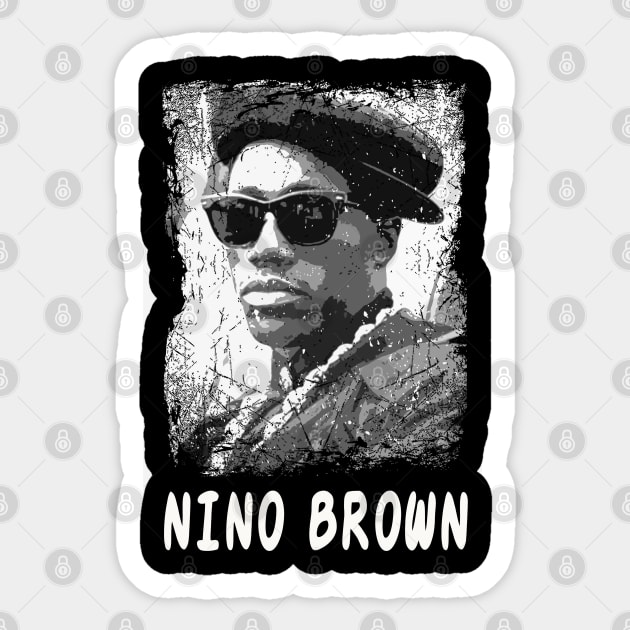 Graphic Art Nino Brown Sticker by Black Demon Bear